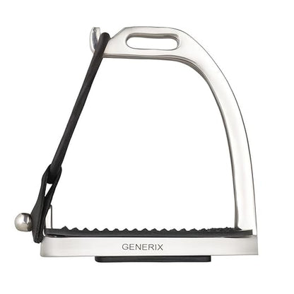 Horse Riding Safety Stirrups-Anti-Slip Equestrian Stirrups for English Saddle-Durable Lightweight Metal with Black Accents-Comfortable Foot Support for Adult Riders💥2 FREE SAFETY ACCENTS💥