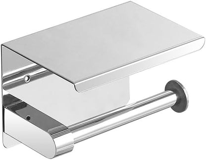 GENERIX Wall-Mounted Toilet Tissue Roll Holder, Bathroom Paper Dispenser